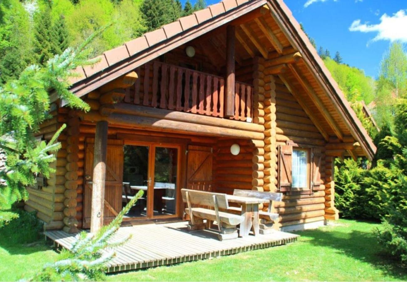 L'Ours Noir Chalet En Rondins La Bresse Bagian luar foto
