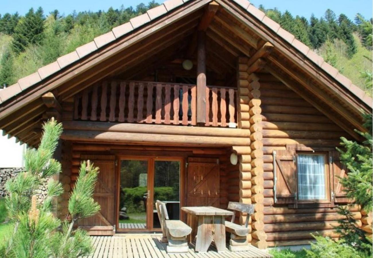 L'Ours Noir Chalet En Rondins La Bresse Bagian luar foto