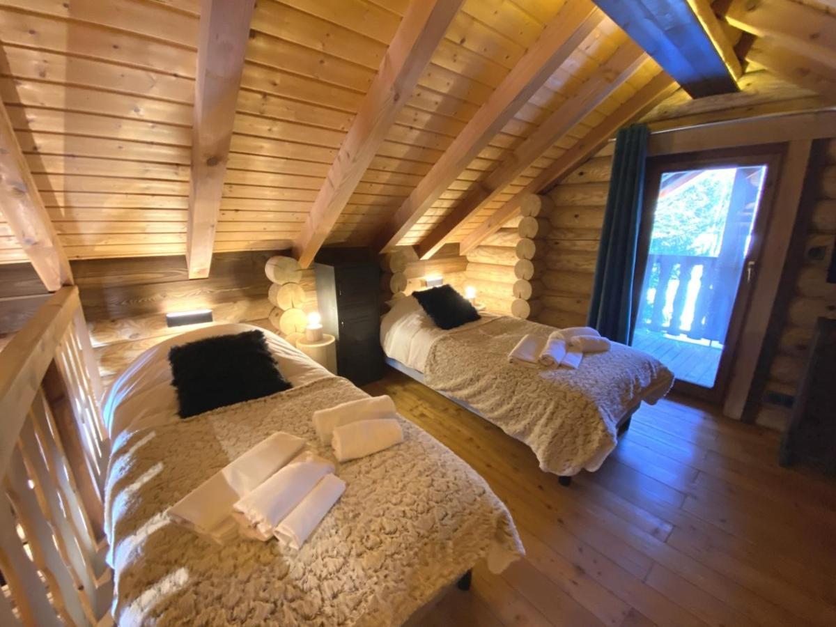 L'Ours Noir Chalet En Rondins La Bresse Bagian luar foto
