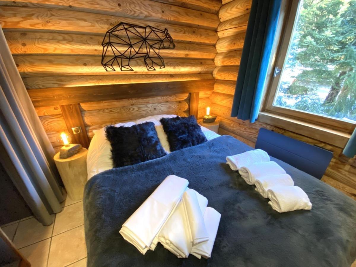 L'Ours Noir Chalet En Rondins La Bresse Bagian luar foto