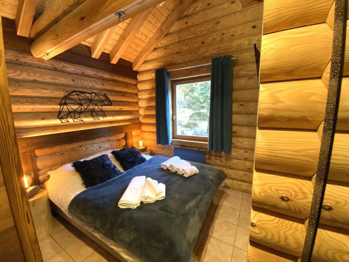 L'Ours Noir Chalet En Rondins La Bresse Bagian luar foto